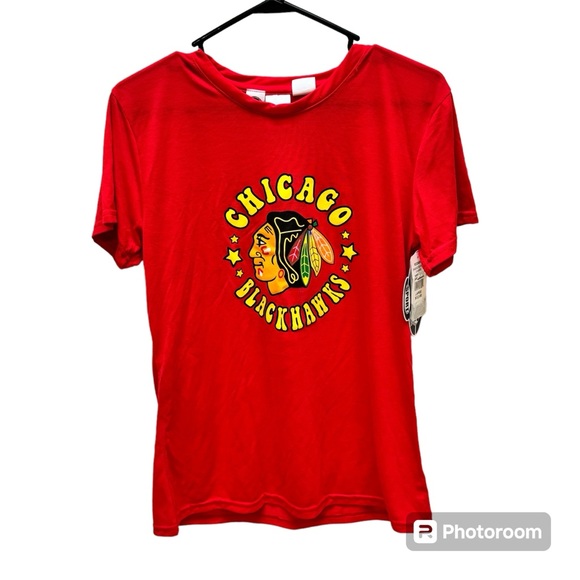 NWT Women’s Concepts Sports Chicago Blackhawks NHL Lightweight T-Shirt Size L - Picture 1 of 8